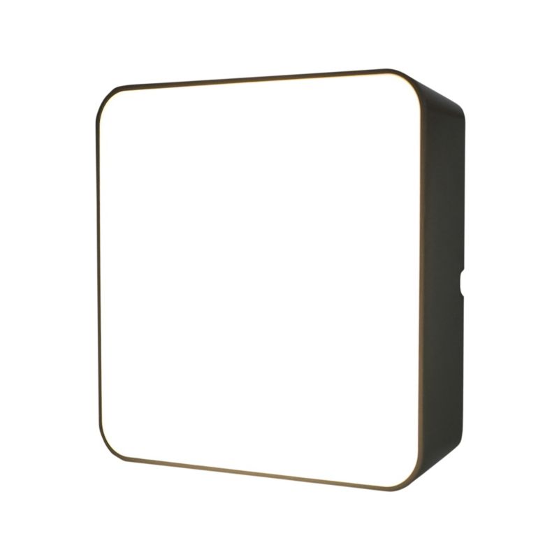 GoodHome Moresby kvadratisk kælderloftlampe 1000 lm IP44 mat‑sort