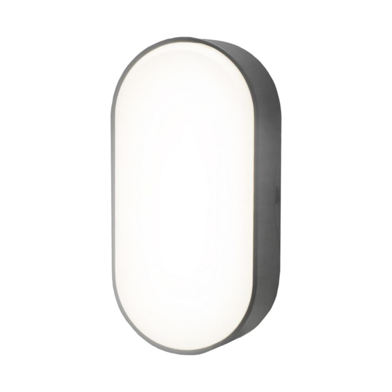 GoodHome Moresby oval loftlampe til kælder 700 lm IP44 mat-sort