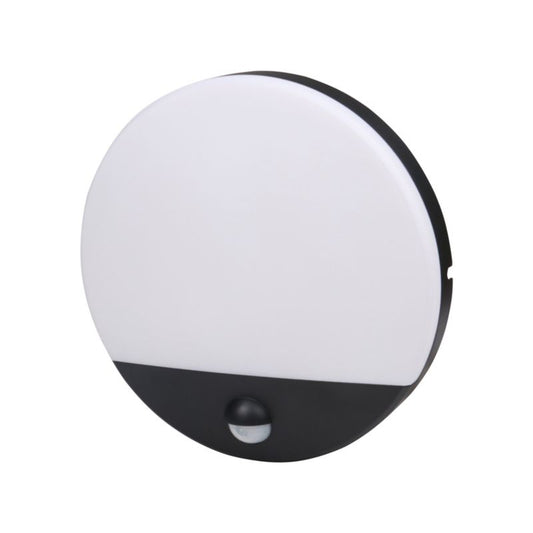 GoodHome Pradham kælderloftlampe 900 lm IP44 med bevægelsessensor, mat-sort