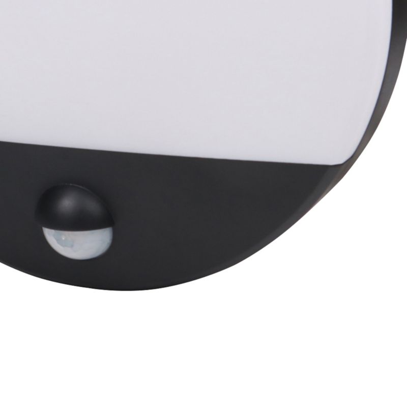 GoodHome Pradham kælderloftlampe 900 lm IP44 med bevægelsessensor, mat-sort