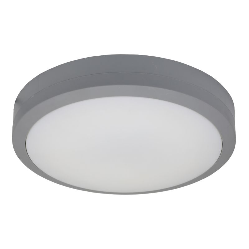 GoodHome Tilman kælderplafond 650 lm IP65 grå