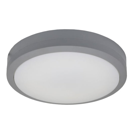 GoodHome Tilman kælderplafond 650 lm IP65 grå