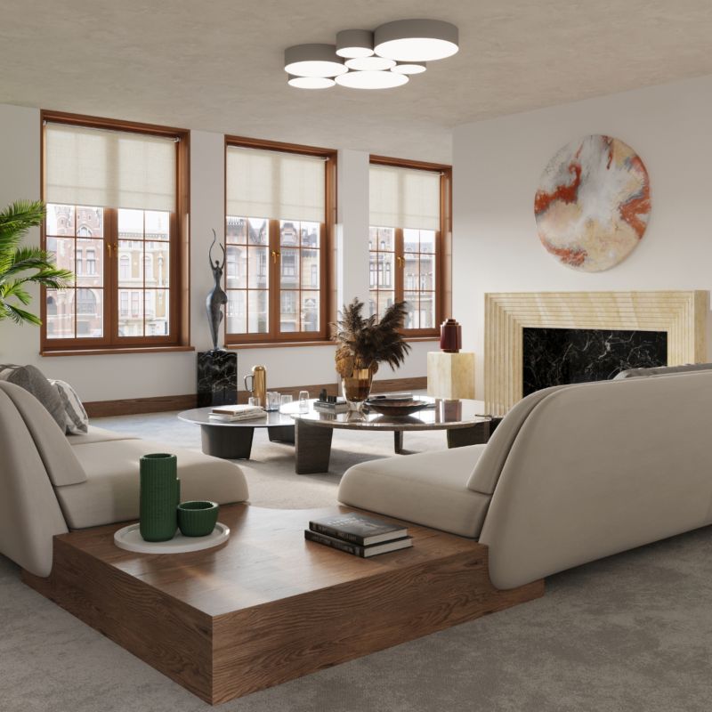 Plafond Sollux Lighting ARENA 45 grå 1 stk.