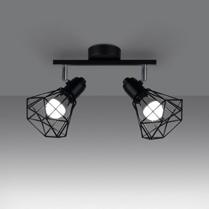 Plafond Sollux Lighting ARTEMIS 2 mat-sort 1 stk.