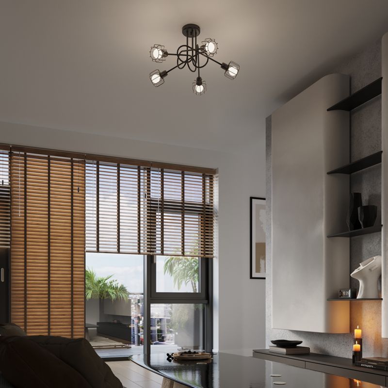 Plafond Sollux Lighting BELUCI 2 sort 1 stk.