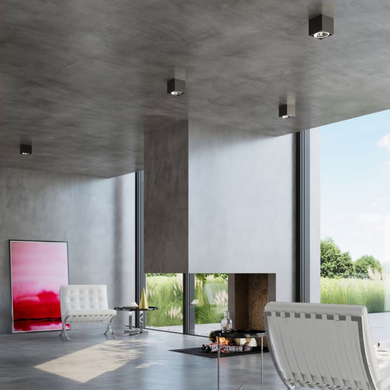 Plafond Sollux Lighting BLAKE mat-sort 1 stk.