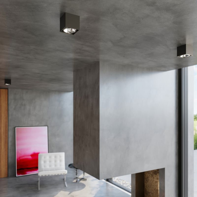 Plafond Sollux Lighting BLAKE mat-sort 1 stk.