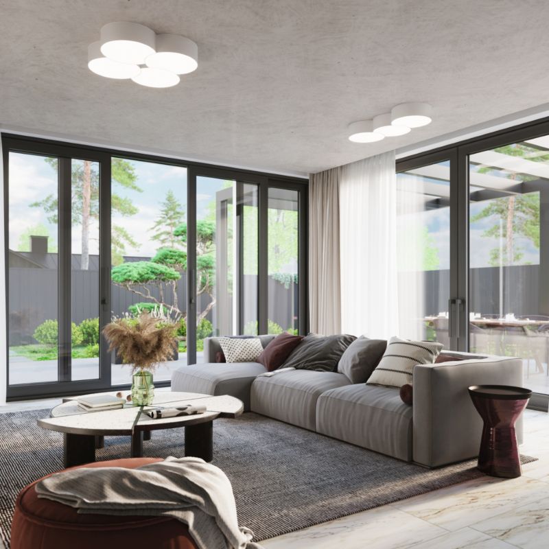 Plafond Sollux Lighting CIRCLE 1 hvid 1 stk.