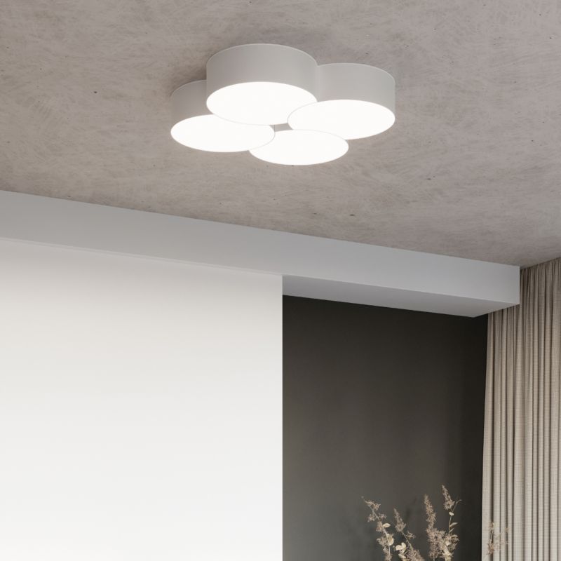 Plafond Sollux Lighting CIRCLE 1 hvid 1 stk.