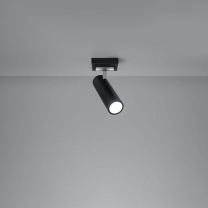 Plafond Sollux Lighting DIREZIONE 1 mat-sort 1 stk.