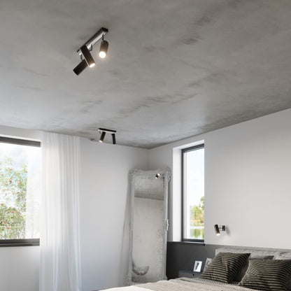 Plafond Sollux Lighting DIREZIONE 1 mat-sort 1 stk.