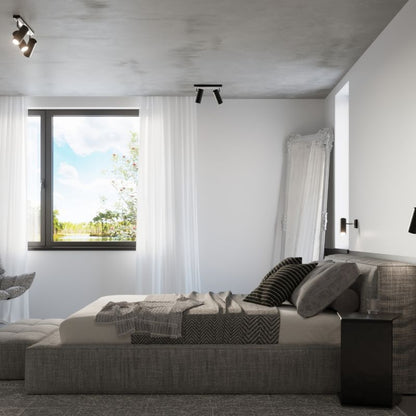 Sollux Lighting DIREZIONE 3 sort plafondesign, 1 stk.