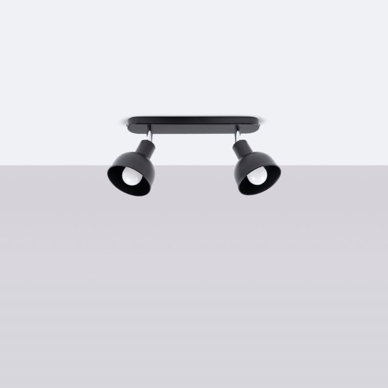 Plafond Sollux Lighting ELBA 2 sort 1 stk.