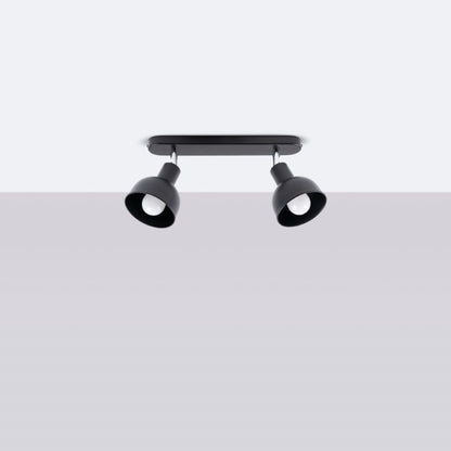 Plafond Sollux Lighting ELBA 2 sort 1 stk.