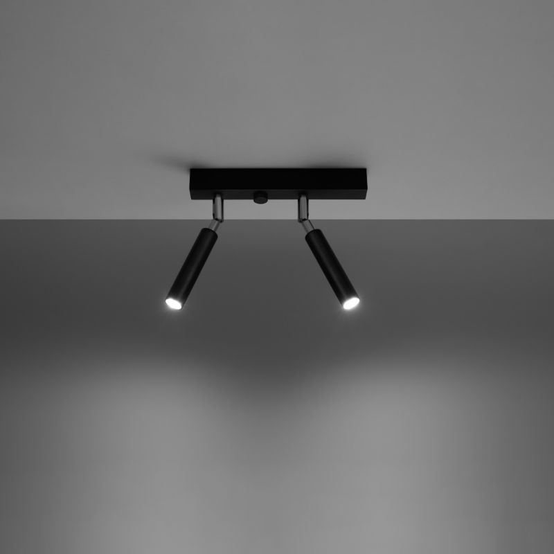 Plafond Sollux Lighting EYETECH 2 mat-sort 1 stk.