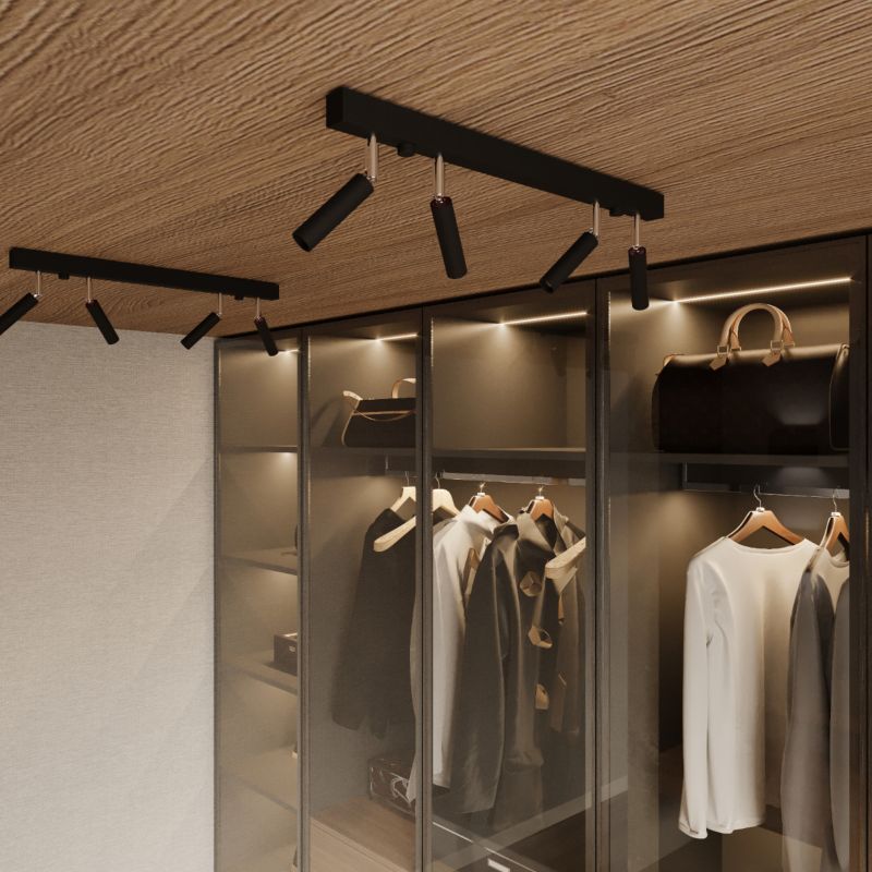 Plafond Sollux Lighting EYETECH 6 sort 1 stk.