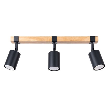 Plafond Sollux Lighting FAGER 3 sort 1 stk.