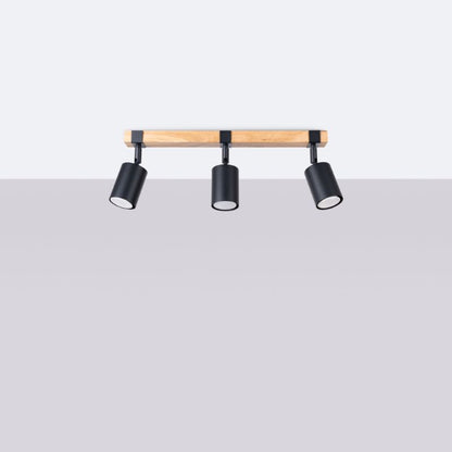 Plafond Sollux Lighting FAGER 3 sort 1 stk.