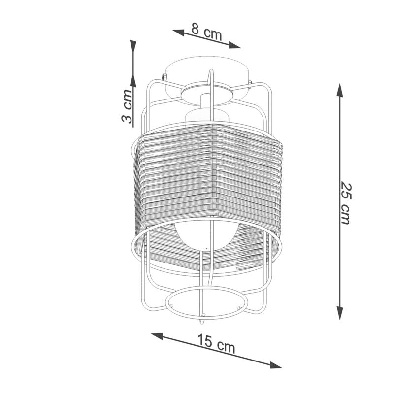 Plafond Sollux Lighting GIZUR 1 stk.