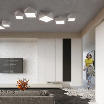 Plafond Sollux Lighting HEXA 25 hvid 1 stk.