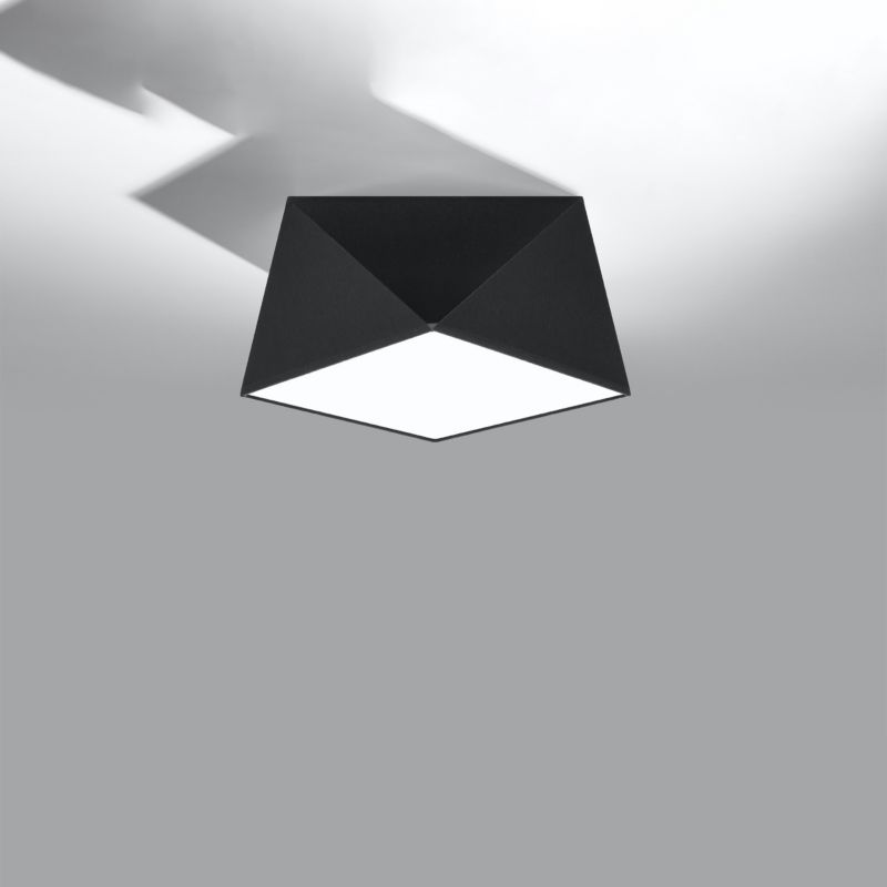 Plafond Sollux Lighting HEXA 25 sort 1 stk.