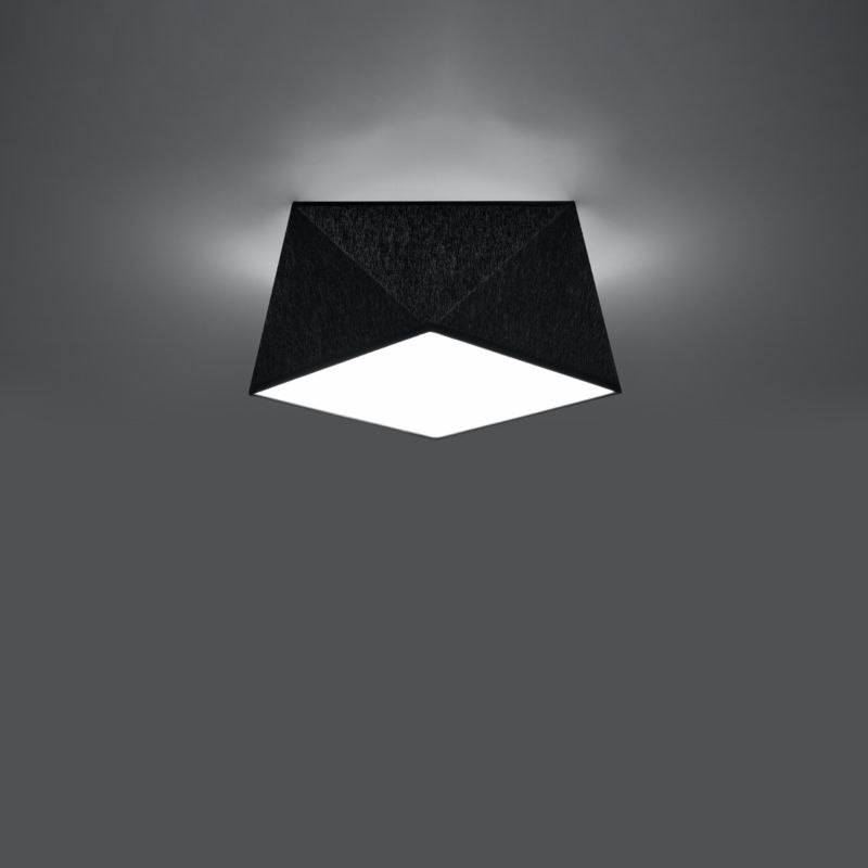 Plafond Sollux Lighting HEXA 25 sort 1 stk.