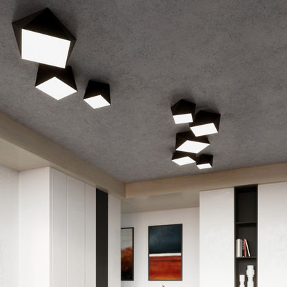 Plafond Sollux Lighting HEXA 25 sort 1 stk.