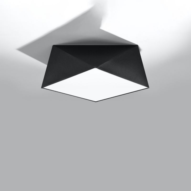 Plafond Sollux Lighting HEXA 35 mat-sort 1 stk.