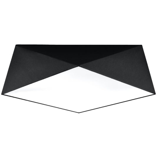 Plafond Sollux Lighting HEXA 45 mat-sort 1 stk.