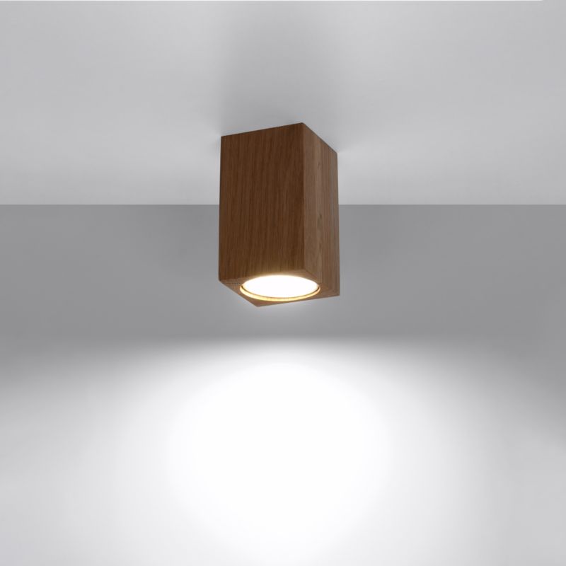 Plafond Sollux Lighting KEKE 10 egetræ 1 stk.