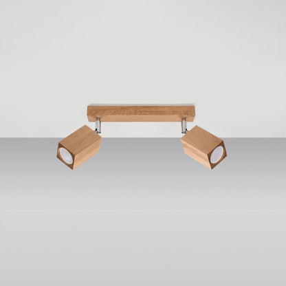 Plafond Sollux Lighting KEKE 2 egetræ 1 stk.