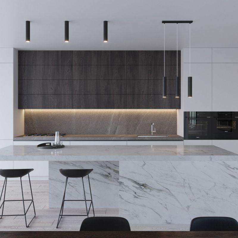 Plafond Sollux Lighting LAGOS 30 mat-sort 1 stk.