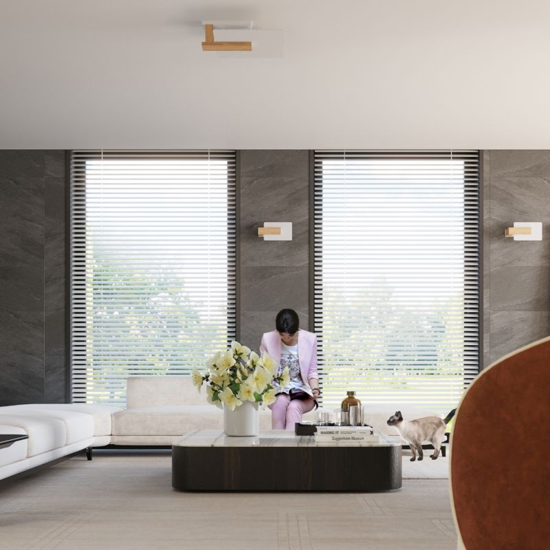 Plafond Sollux Lighting LAPPO i naturligt træ 1 stk.