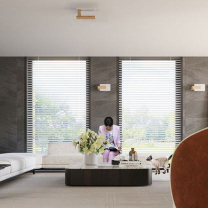 Plafond Sollux Lighting LAPPO i naturligt træ 1 stk.