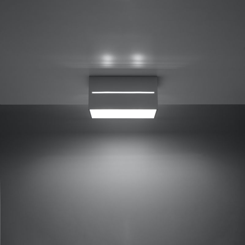 Plafond Sollux Lighting LOBO MAXI grå 1 stk.