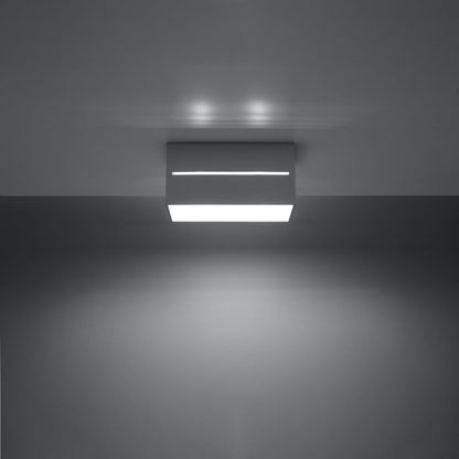 Plafond Sollux Lighting LOBO MAXI grå 1 stk.