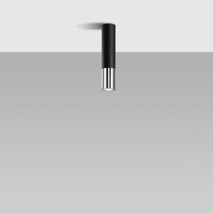 Sollux Lighting LOOPEZ loftlampe sort/krom 1 stk.