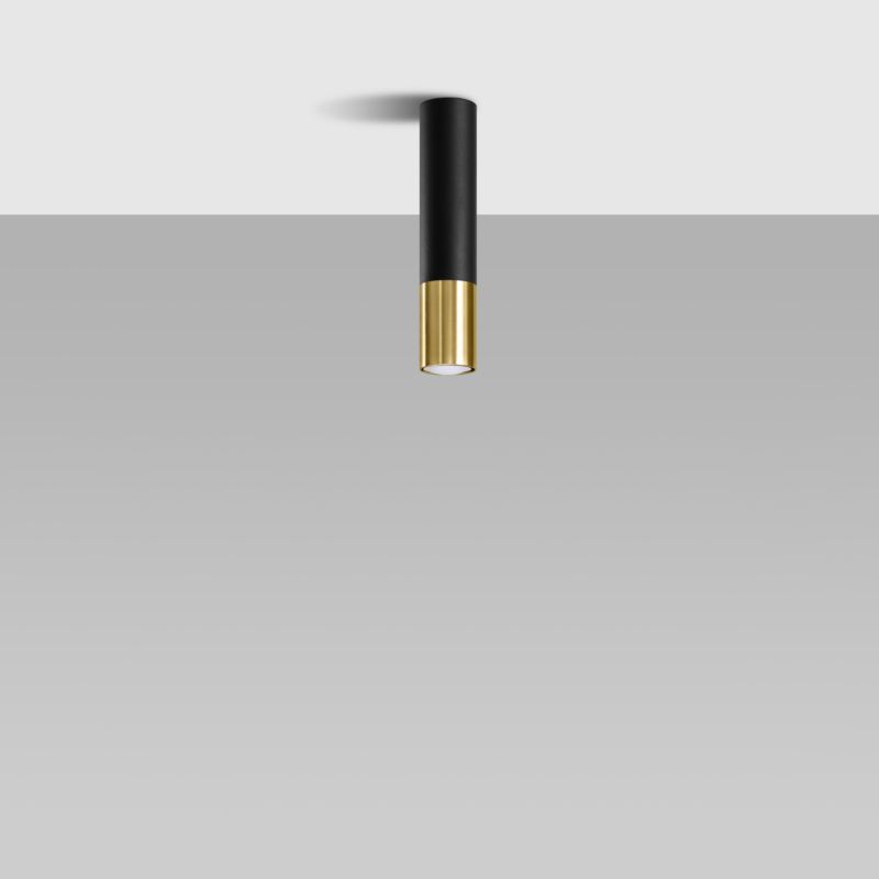 Sollux Lighting LOOPEZ plafond sort/guld 1 stk.