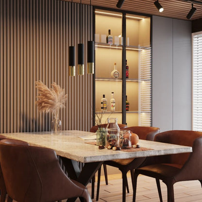 Sollux Lighting LOOPEZ plafond sort/guld 1 stk.