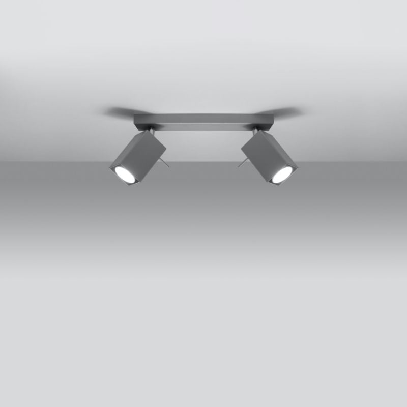 Plafond Sollux Lighting MERIDA 2 grå 1 stk.