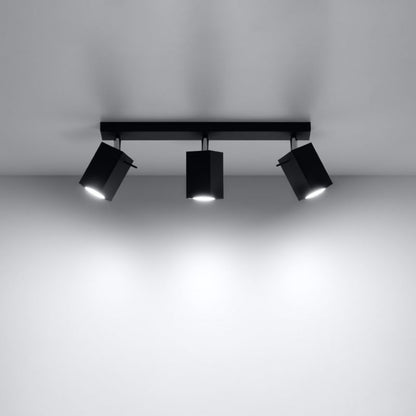 Plafond Sollux Lighting MERIDA 3 sort 1 stk.