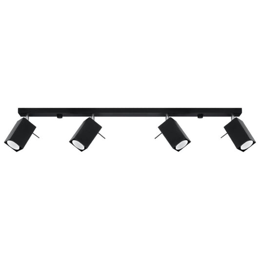 Plafond Sollux Lighting MERIDA 4L mat-sort 1 stk.