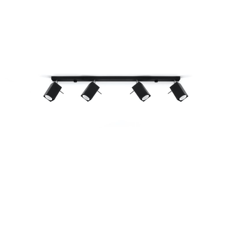 Plafond Sollux Lighting MERIDA 4L mat-sort 1 stk.