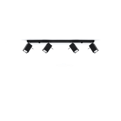 Plafond Sollux Lighting MERIDA 4L mat-sort 1 stk.