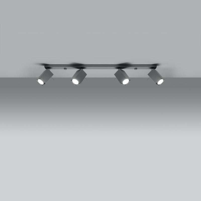 Plafond Sollux Lighting MERIDA 4L grå 1 stk.