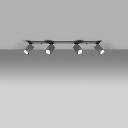 Plafond Sollux Lighting MERIDA 4L grå 1 stk.