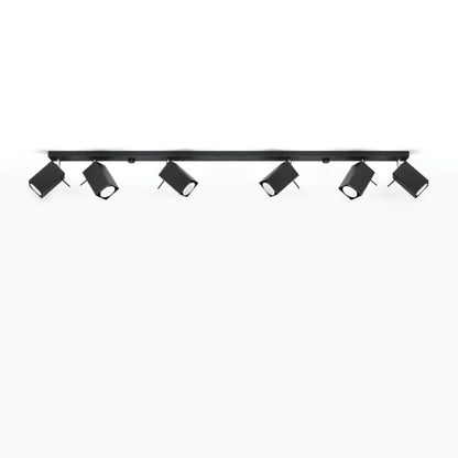 Plafond Sollux Lighting MERIDA 6L sort 1 stk.