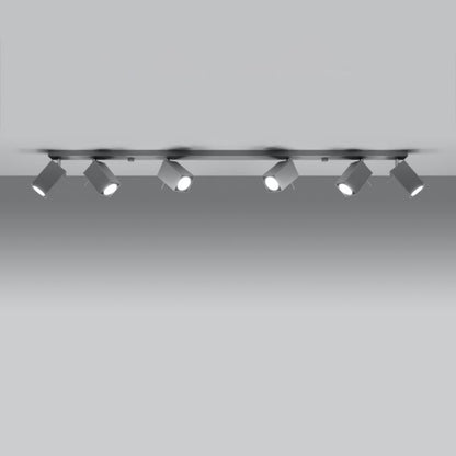 Plafond Sollux Lighting MERIDA 6L grå 1 stk.