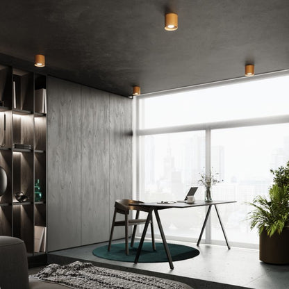 Plafond Sollux Lighting MIKA i guld, 1 stk.