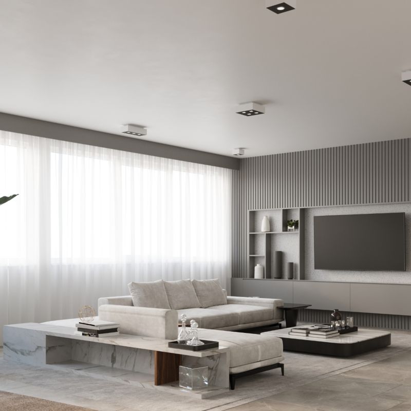 Plafond Sollux Lighting MONO 1 hvid 1 stk.